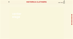 Desktop Screenshot of historicaclothiers.com